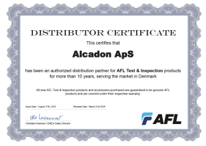 Alcadon-Distributor certificate-afl