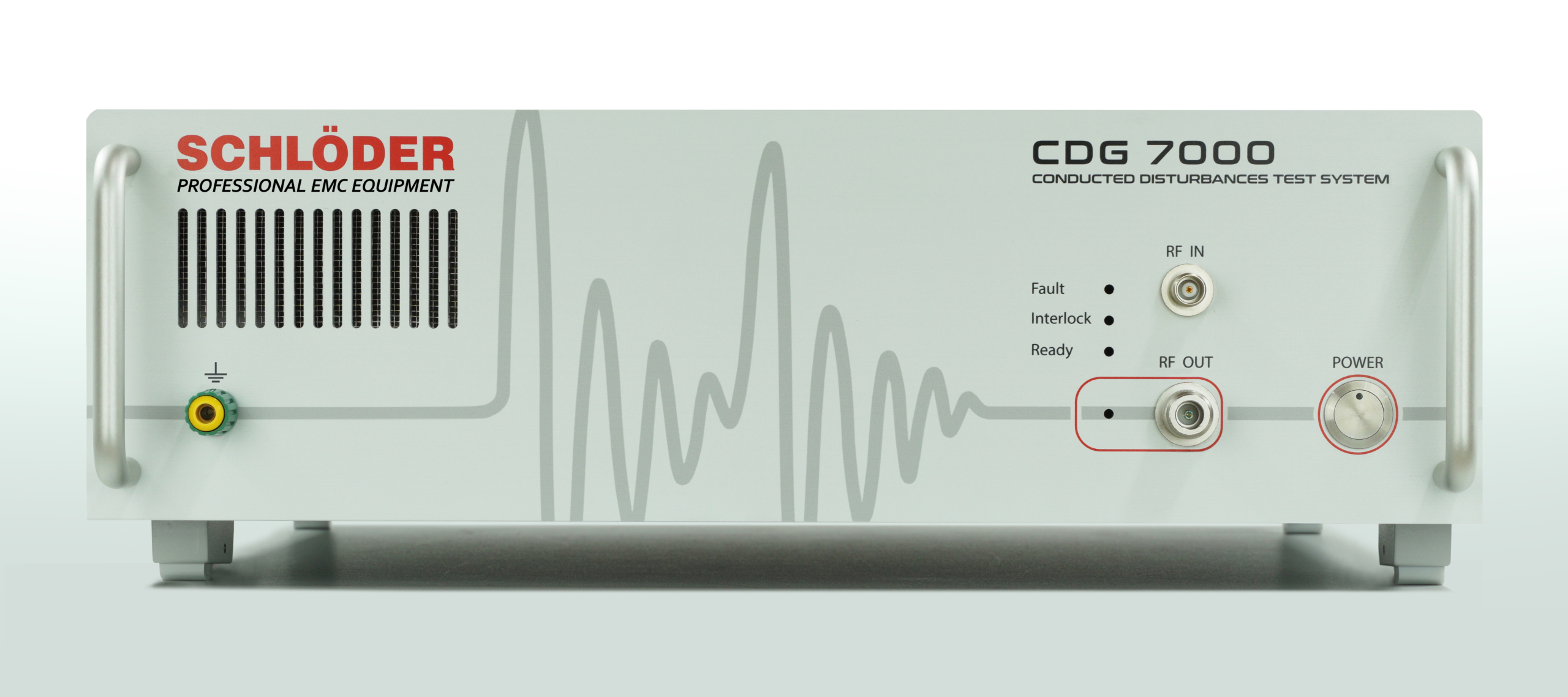 Schlöder CDG 7000 Combined Test System til IEC/EN 61000-4-6 test.
