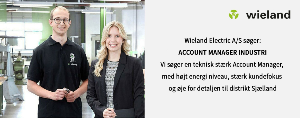 Wieland Electric sÃ¸ger: ACCOUNT MANAGER INDUSTRI