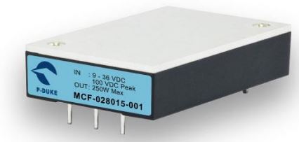 MCF-250W, DC/DC-konvertere med EMI filter og transient beskyttelse, fra P-Duke. Forhandler er Power Technic. Ring på 70 208 210 for mere information.