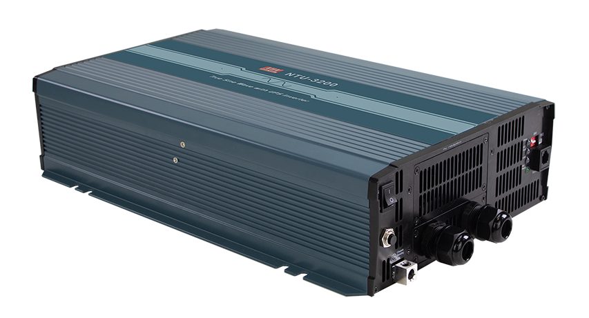 NTU-3200, 3200W DC/AC inverter med indbygget UPS-funktion, fra MEAN WELL. Forhandler er Power Technic. Ring 70 208 210 for mere information.