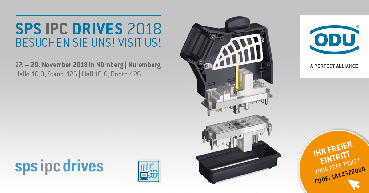 Besøg ODU på SPS IPC Drives