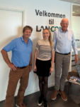 Christine Jeppesen sammen med Flemmng Seerup og Arnth Nielsen fra LAN-COM A/S