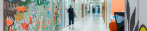 Hospitalsgang med døgnrytmelys