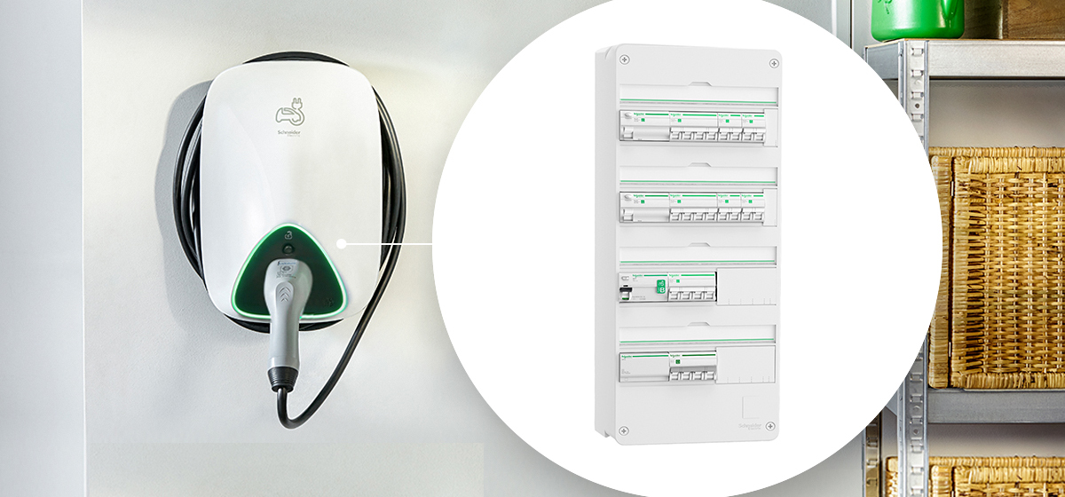 Resi9 eltavle og EVlink - Schneider Electric's ladeløsning